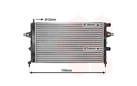 Radiator, engine cooling 37002255 International Radiators, Image 2