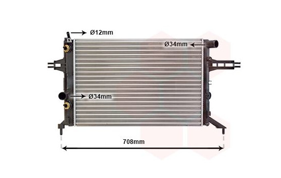 Radiator, engine cooling 37002256 International Radiators, Image 2