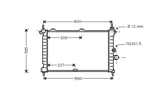 Radiator, engine cooling 37002266 International Radiators