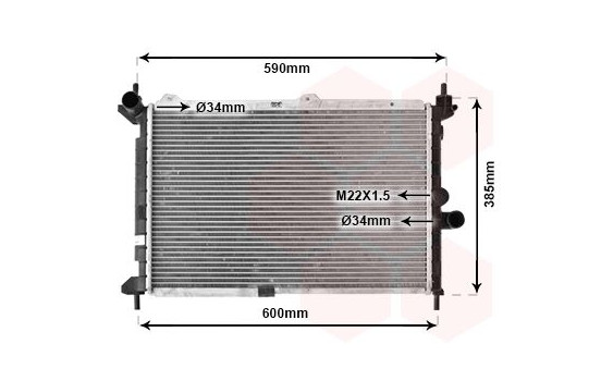 Radiator, engine cooling 37002266 International Radiators, Image 2