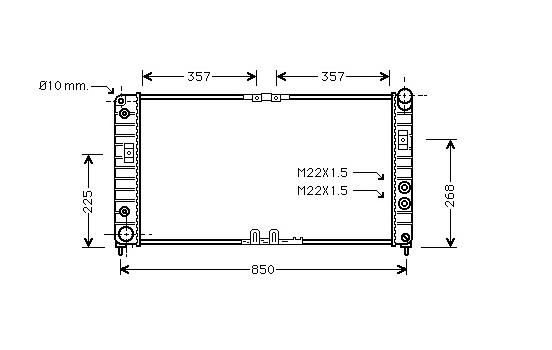 Radiator, engine cooling 37002286 International Radiators