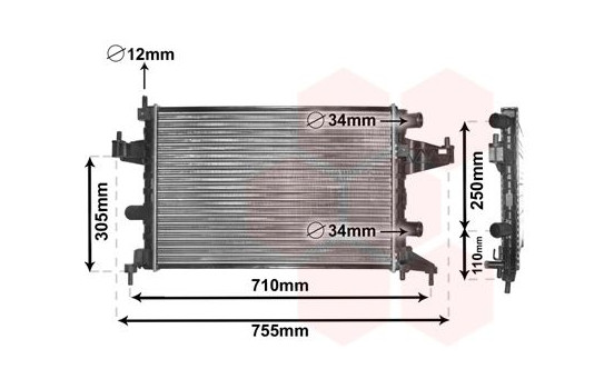 Radiator, engine cooling 37002303 International Radiators