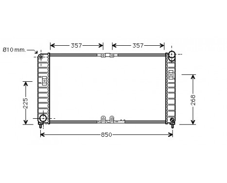 Radiator, engine cooling 37002332 International Radiators