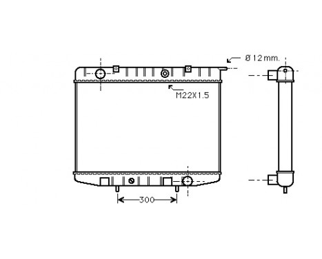 Radiator, engine cooling 37002337 International Radiators, Image 2