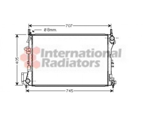 Radiator, engine cooling 37002339 International Radiators, Image 2