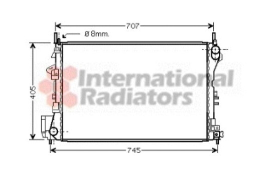 Radiator, engine cooling 37002339 International Radiators, Image 2