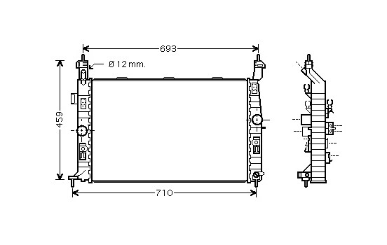 Radiator, engine cooling 37002345 International Radiators