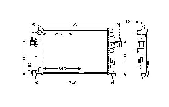 Radiator, engine cooling 37002380 International Radiators