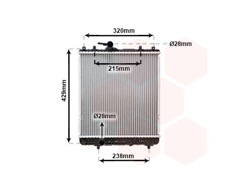 Radiator, engine cooling 37002382 International Radiators, Image 2