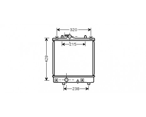 Radiator, engine cooling 37002382 International Radiators