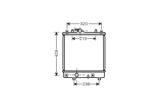 Radiator, engine cooling 37002382 International Radiators