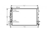 Radiator, engine cooling 37002388 International Radiators
