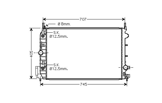 Radiator, engine cooling 37002388 International Radiators