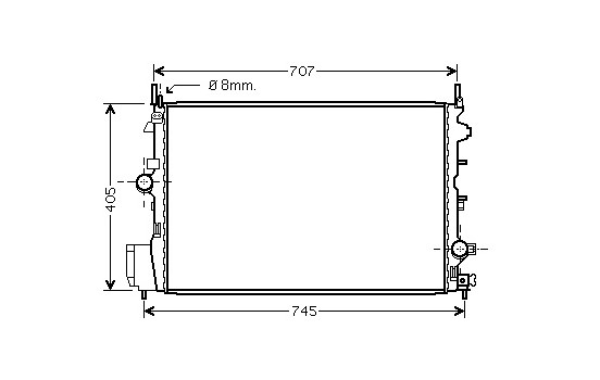 Radiator, engine cooling 37002396 International Radiators