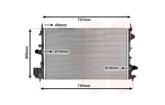 Radiator, engine cooling 37002396 International Radiators, Image 2