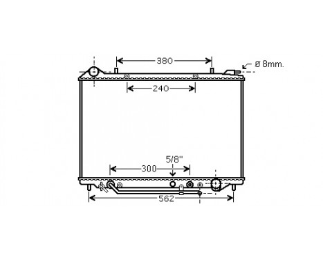 Radiator, engine cooling 37002405 International Radiators