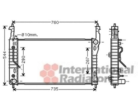 Radiator, engine cooling 37002424 International Radiators, Image 2