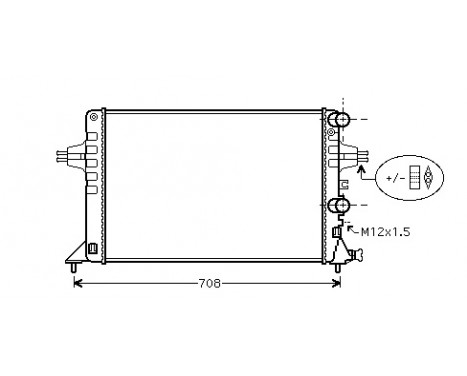 Radiator, engine cooling 37002444 International Radiators