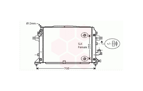 Radiator, engine cooling 37002460 International Radiators