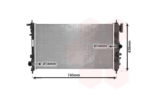 Radiator, engine cooling 37002469 International Radiators, Image 2