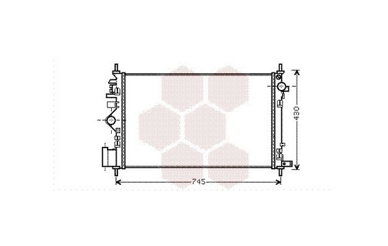 Radiator, engine cooling 37002471 International Radiators, Image 2