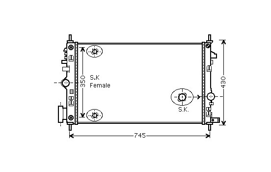 Radiator, engine cooling 37002473 International Radiators