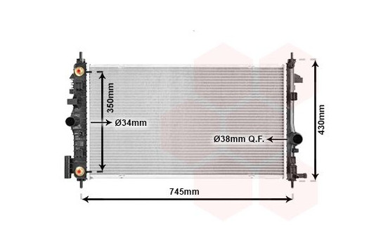 Radiator, engine cooling 37002473 International Radiators, Image 2