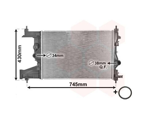 Radiator, engine cooling 37002487 International Radiators Plus, Image 2