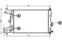 Radiator, engine cooling 37002545 International Radiators