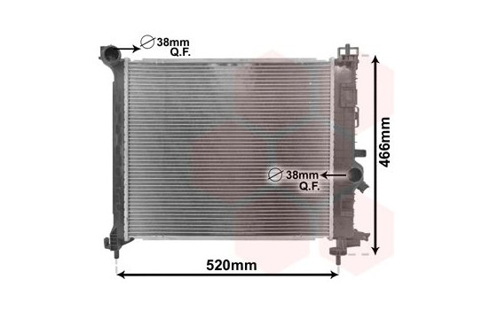 Radiator, engine cooling 37002561 International Radiators, Image 2