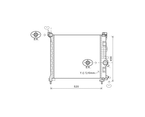 Radiator, engine cooling 37002562 International Radiators Plus