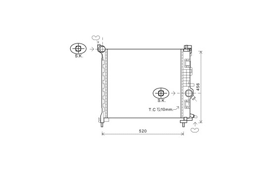 Radiator, engine cooling 37002562 International Radiators Plus