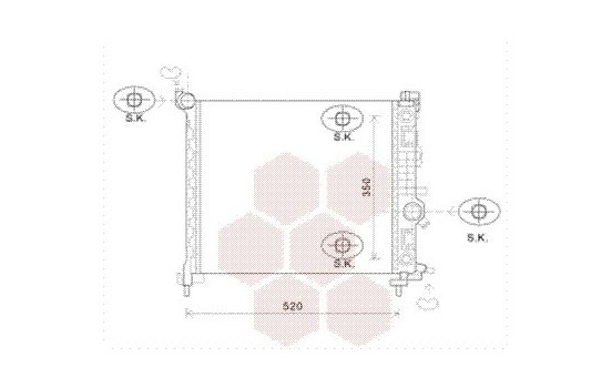Radiator, engine cooling 37002567 International Radiators, Image 2