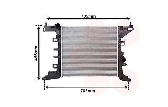 Radiator, engine cooling 37002568 International Radiators, Image 2