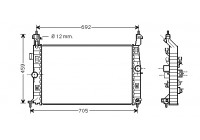 Radiator, engine cooling 37002583 International Radiators