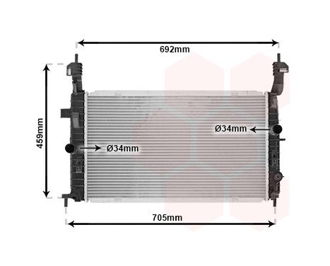 Radiator, engine cooling 37002583 International Radiators, Image 2