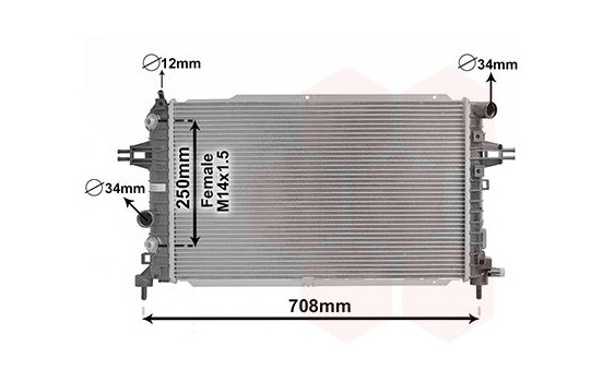 Radiator, engine cooling 37002625 International Radiators