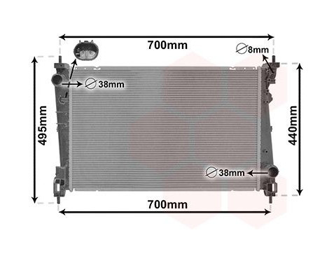 Radiator, engine cooling 37012702 International Radiators