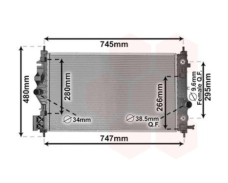 Radiator, engine cooling 37012707 International Radiators