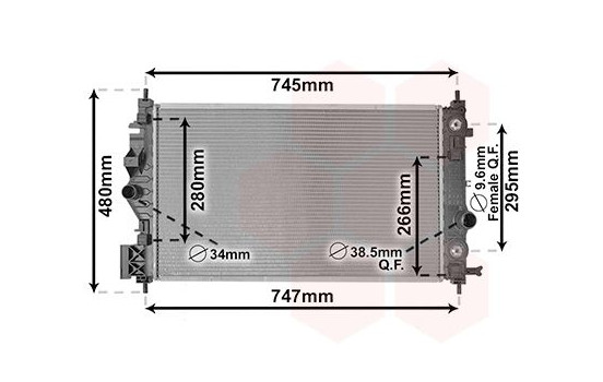 Radiator, engine cooling 37012707 International Radiators