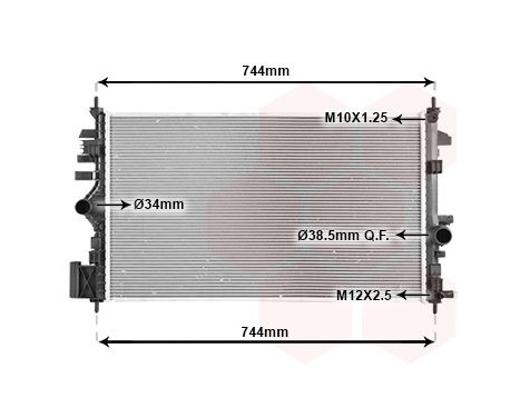 Radiator, engine cooling 37012709 International Radiators
