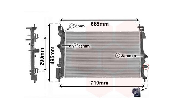 Radiator, engine cooling 37012716 International Radiators