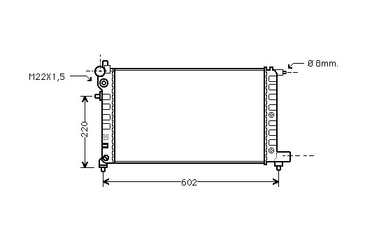 Radiator, engine cooling 40002004 International Radiators