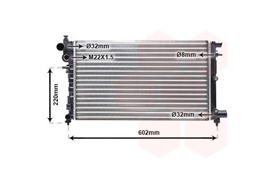 Radiator, engine cooling 40002004 International Radiators, Image 2