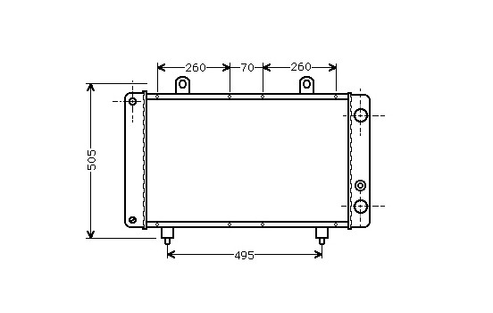 Radiator, engine cooling 40002032 International Radiators