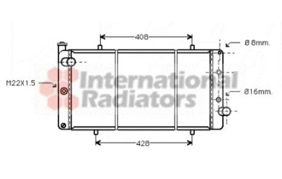 Radiator, engine cooling 40002105 International Radiators, Image 2