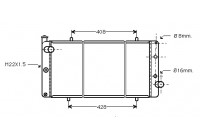 Radiator, engine cooling 40002105 International Radiators