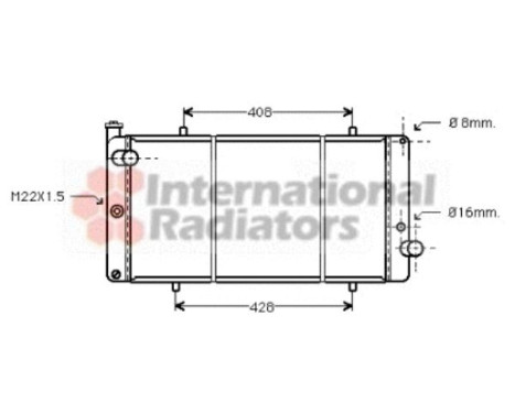 Radiator, engine cooling 40002111 International Radiators, Image 2