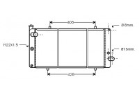 Radiator, engine cooling 40002111 International Radiators