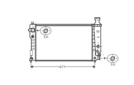 Radiator, engine cooling 40002125 International Radiators
